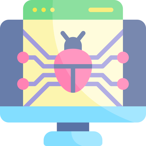 Bug Kawaii Flat icon