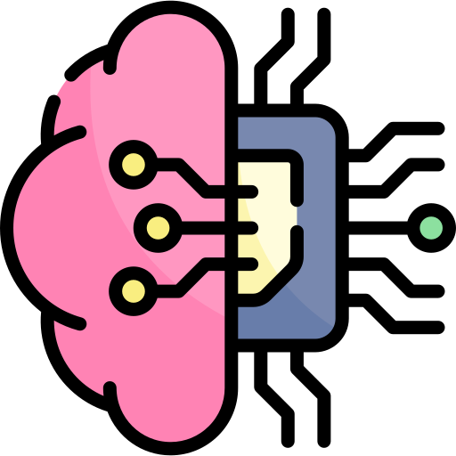 Artificial intelligence Kawaii Lineal color icon