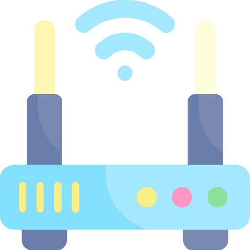 routeur wi-fi Kawaii Flat Icône