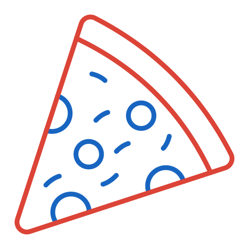 tranche de pizza Generic color outline Icône