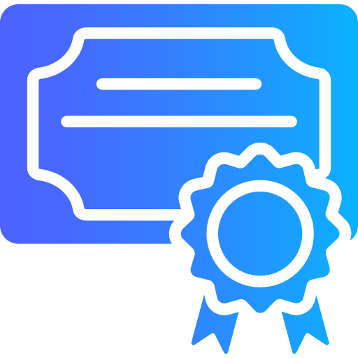 Сертификат Generic gradient fill иконка