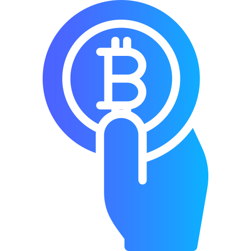 Crypto currency Generic gradient fill icon