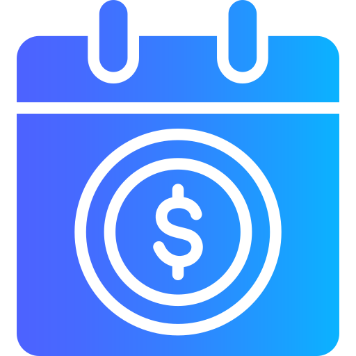 calendario Generic gradient fill icono
