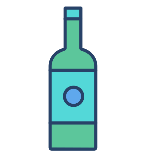 wijn Generic color lineal-color icoon