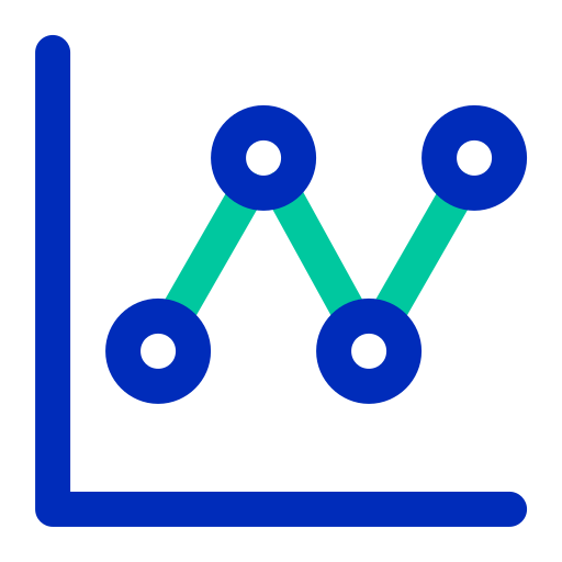 Line graph Generic color outline icon