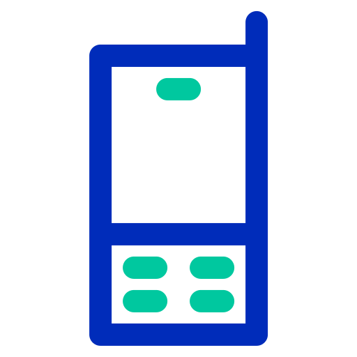 handtelefoon Generic color outline icoon