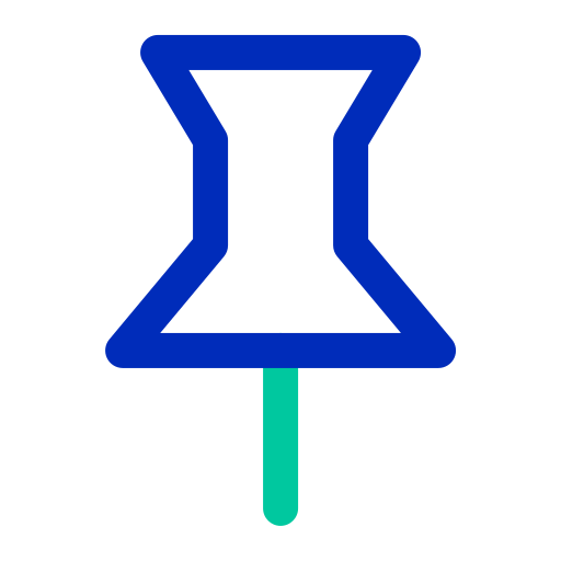 プッシュピン Generic color outline icon