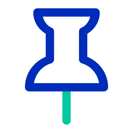 プッシュピン Generic color outline icon