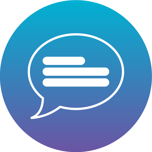 Chat bubble Generic gradient fill icon