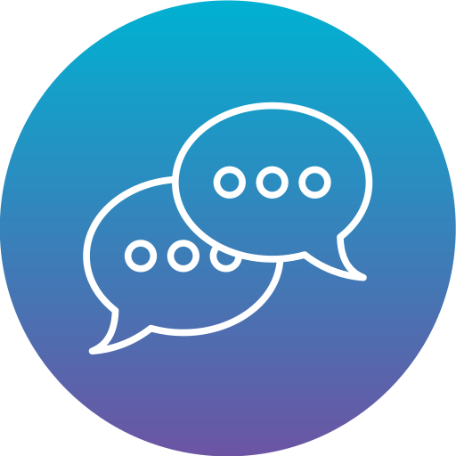 burbuja de chat Generic gradient fill icono