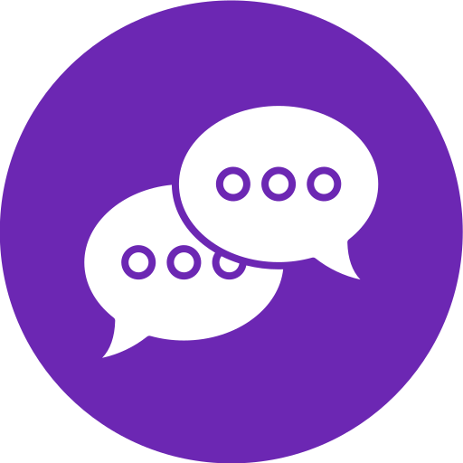 Chat bubble Generic color fill icon