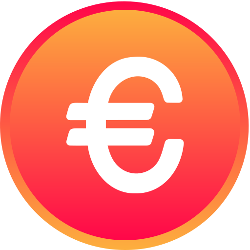 euro Generic gradient lineal-color icoon