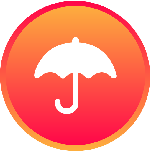 parasol Generic gradient lineal-color ikona