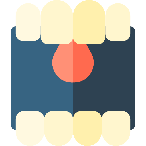 입 Basic Rounded Flat icon
