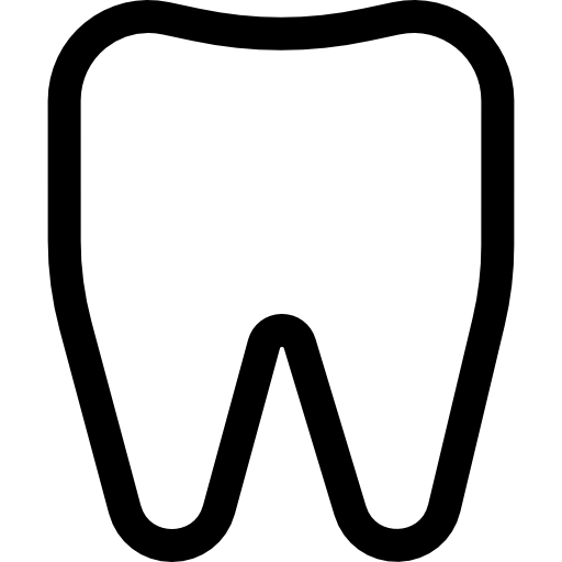 dent Basic Rounded Lineal Icône