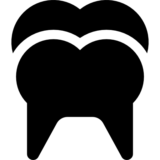 dente Basic Rounded Filled Ícone