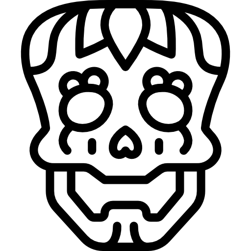 czaszka Basic Miscellany Lineal ikona