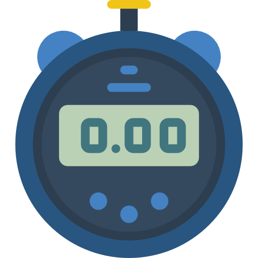 stopwatch Basic Miscellany Flat icoon