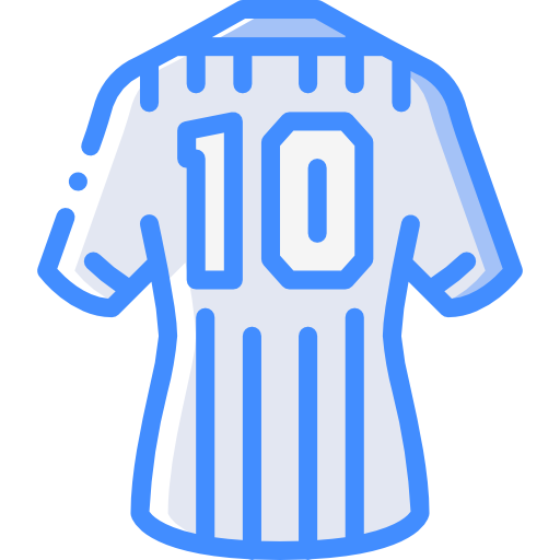 voetbal shirt Basic Miscellany Blue icoon