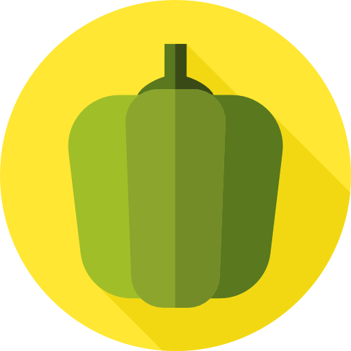 Bell pepper Flat Circular Flat icon