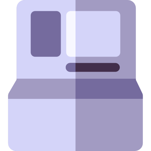cajero automático Basic Rounded Flat icono