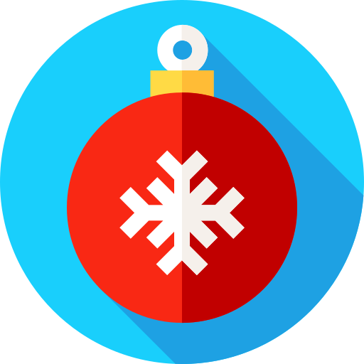 Рождественский бал Flat Circular Flat иконка