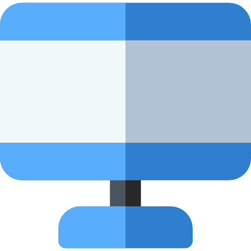 pantalla Basic Rounded Flat icono