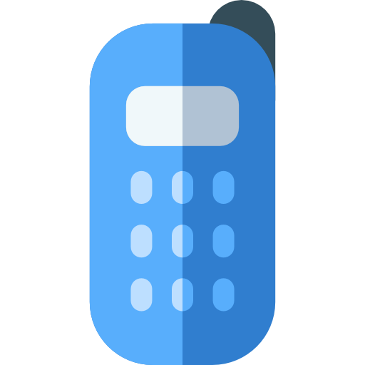 telefon Basic Rounded Flat ikona