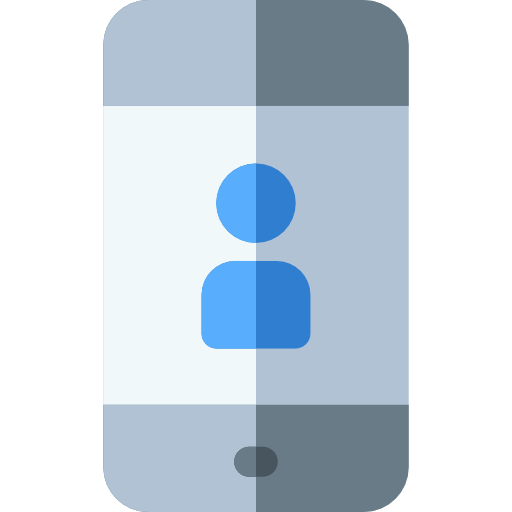 contacto Basic Rounded Flat icono