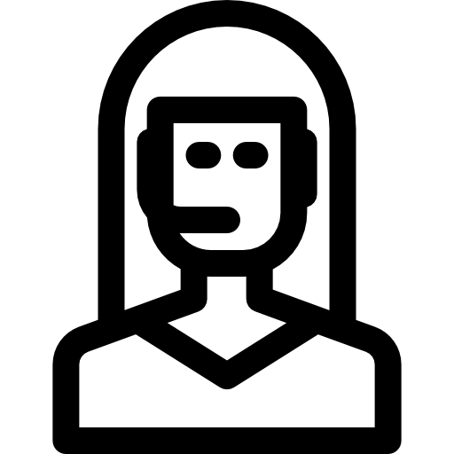 teleoperatore Basic Rounded Lineal icona