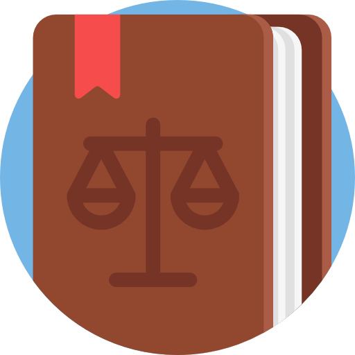 Law book Detailed Flat Circular Flat icon