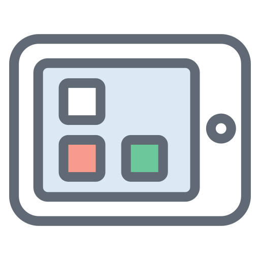 tablet Generic color lineal-color ikona