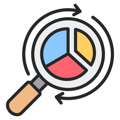 explorative analyse Generic color lineal-color icon