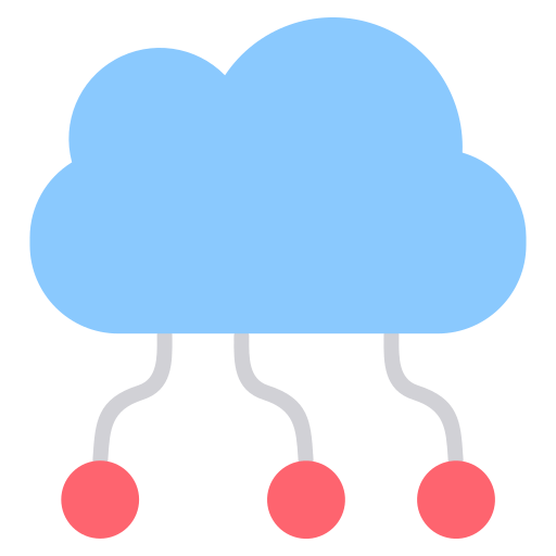 cloud computing Generic color fill Icône