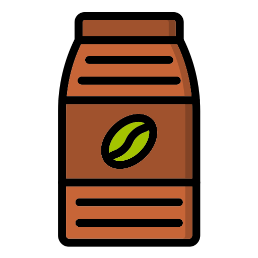 koffie pakket Generic color lineal-color icoon