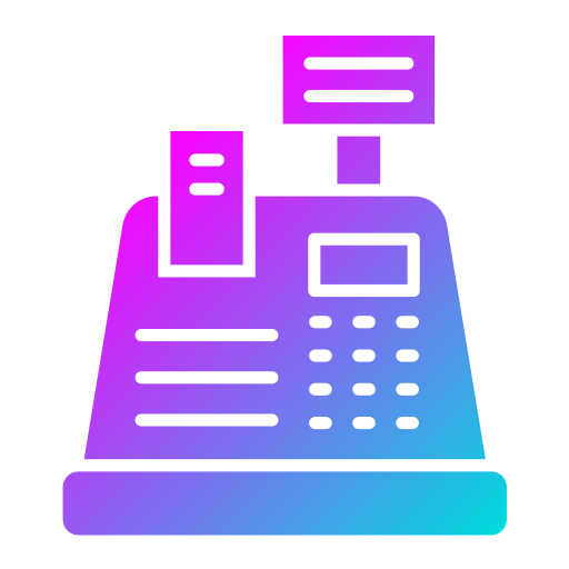 maszyna kasjerska Generic gradient fill ikona