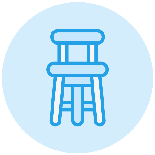 Bar stool Generic color lineal-color icon