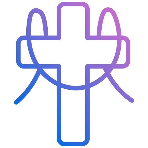 cruz cristã Generic gradient outline Ícone