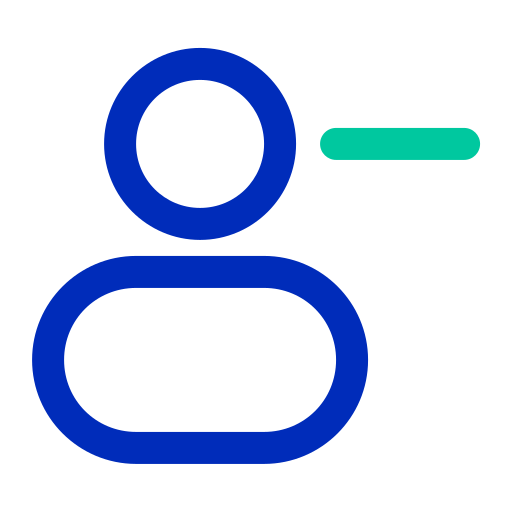 사용자 삭제 Generic color outline icon