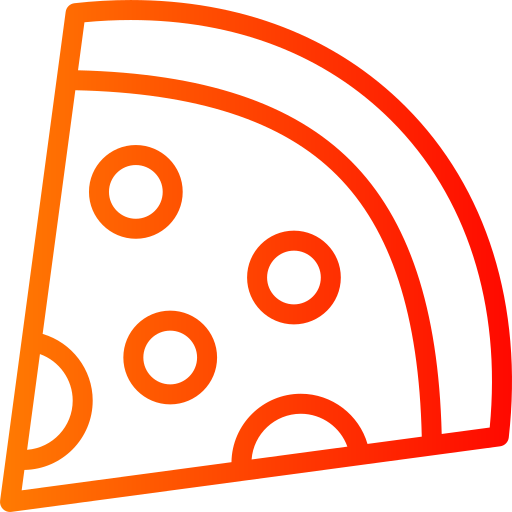 Pizza slice Generic gradient outline icon