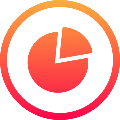 cirkeldiagram Generic gradient fill icoon