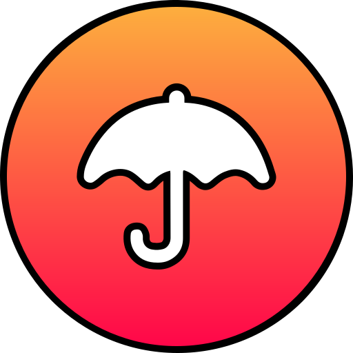 parapluie Generic gradient lineal-color Icône