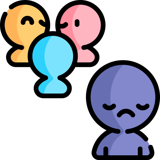 soledad Kawaii Lineal color icono