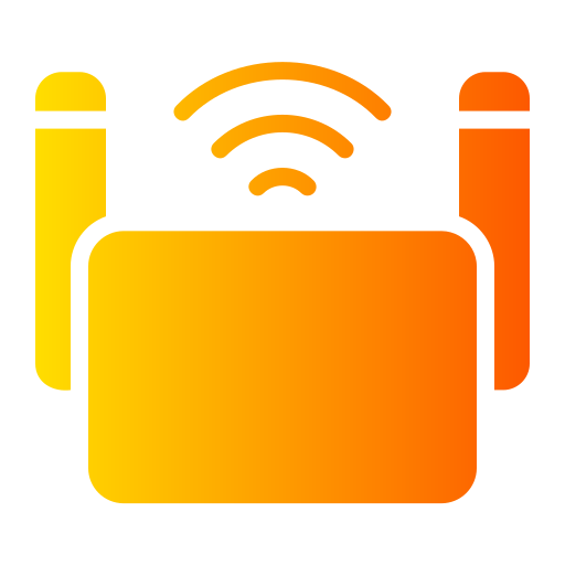 router bezprzewodowy Generic gradient fill ikona