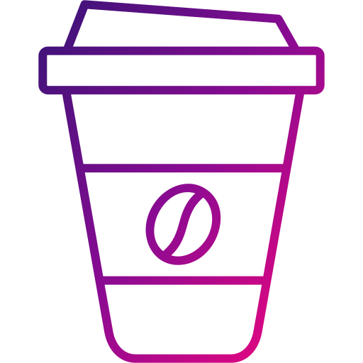 café Generic gradient outline icono