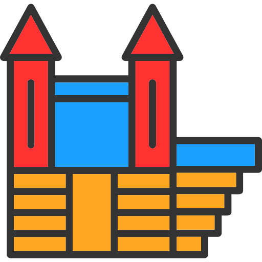Надувной замок Generic color lineal-color иконка