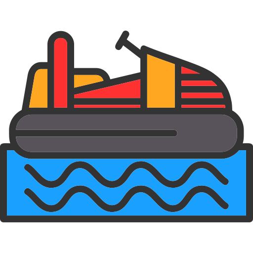 Bumper boats Generic color lineal-color icon
