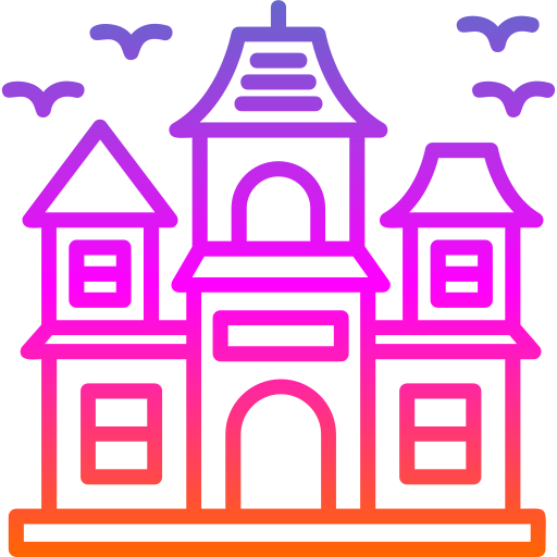 casa infestata Generic gradient outline icona