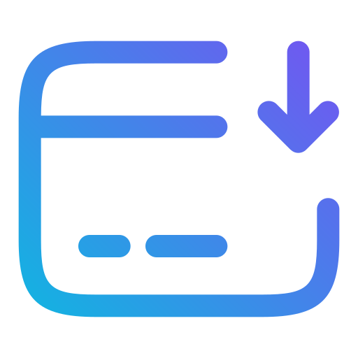 Кредитная карта Generic gradient outline иконка