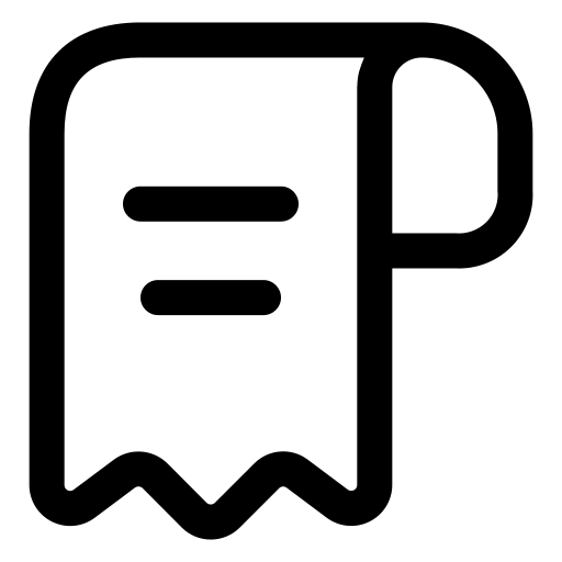 レシート Generic black outline icon